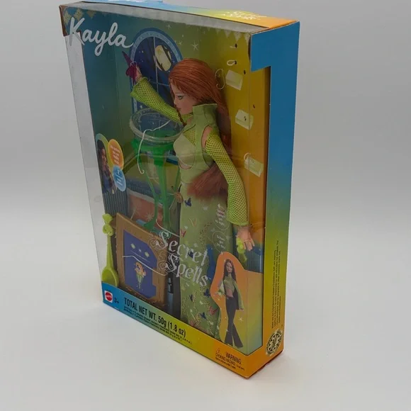 Mattel Secret Spells Kayla Doll red hair New In Box B2789 Butterfly Trick Book - Picture 13 of 13